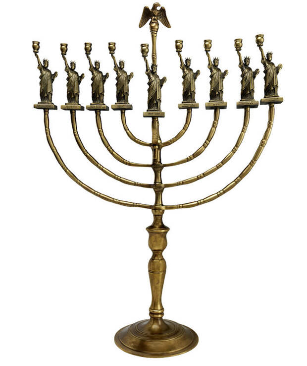 Manfred Anson's Liberty menorah.