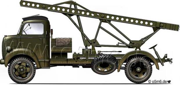 РСЗО на базе грузовика Fordson WOT8, 30-cwt (1.5-ton), 4x4)