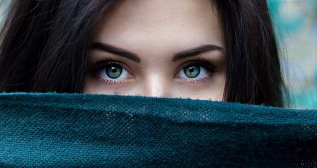 Девочка, Глаза, Зеленые Глаза, Зрение, Брови, Ресницы