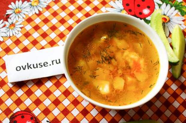 Суп с клецками