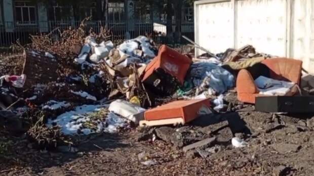 Свалка в Рубцовске / Кадр из видео Народный Фронт | Алтайский край