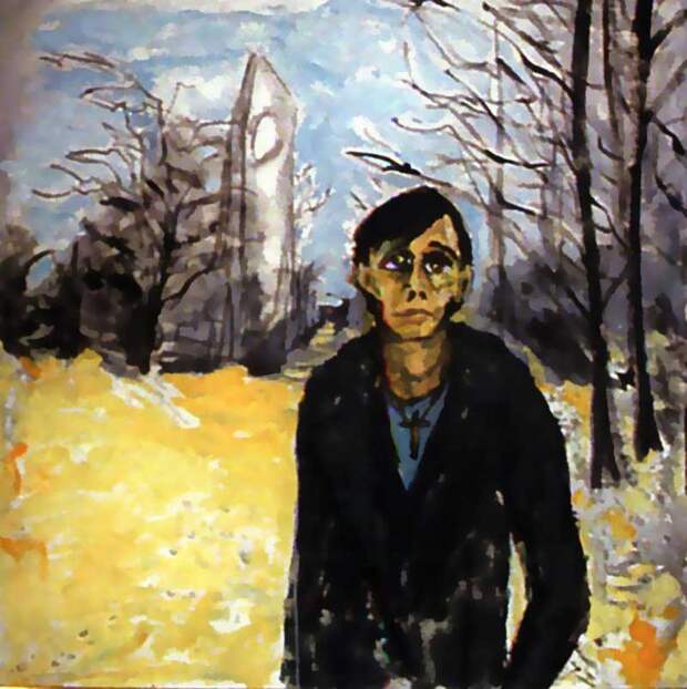 Berlin landscape with JO – 1978 (Portrait of Iggy Pop (James Osterberg)) дэвид боуи, живопись