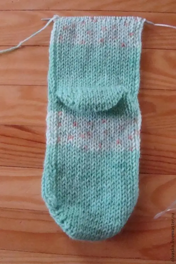 Связать носки на 2 спицах
