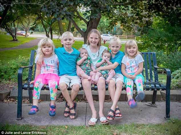 История семьи Эриксон: семеро детей, которых выиграли в лотерею