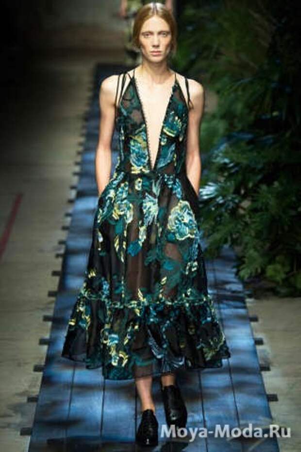 Модные сарафаны весна-лето 2015 Erdem