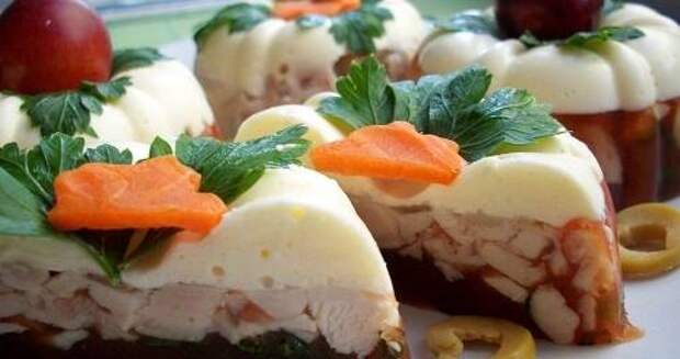 Рецепт закуски «Пирожные с курицей»