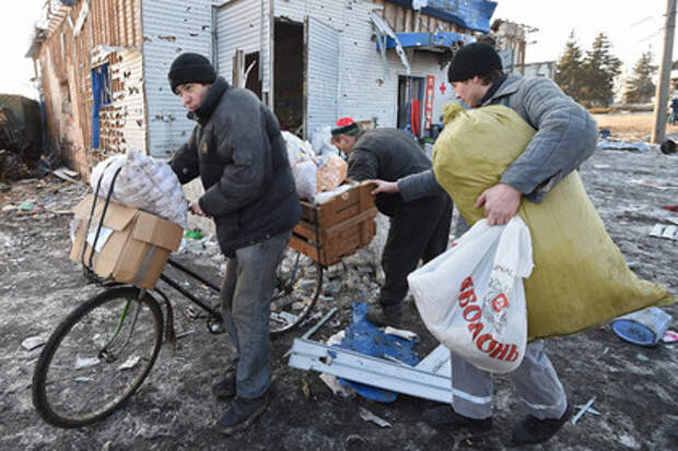 Жители Дебальцево