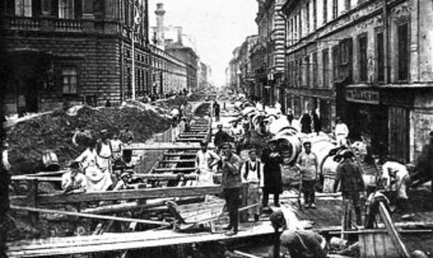 Фото: строительство водопровода в Петербурге