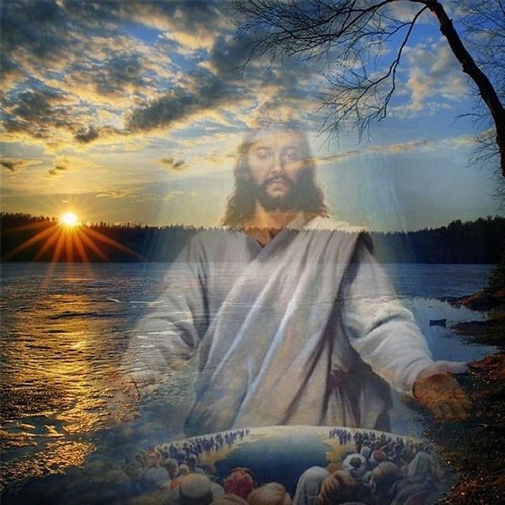 Картинки Бога. Иисус Христос на природе. Божественная природа Христа. Свет Христа.