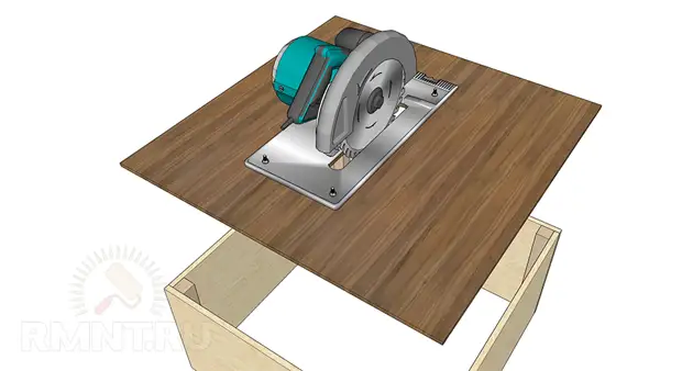 Пластина для циркулярной пилы в стол своими руками