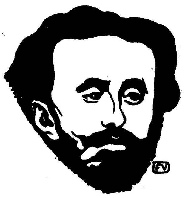 Портрет Тристана Корбьера. Феликс Валлотон, 1898 год.jpg