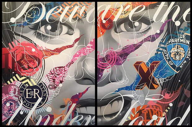 Яркие коллажи Tristan Eaton