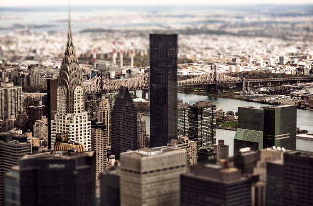Когда мегаполисы - словно миниатюры: города и эффект tilt-shift