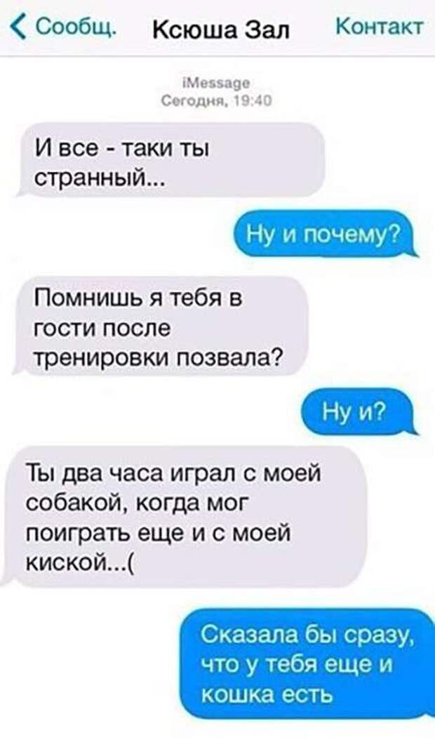 Прикольные SMS диалоги