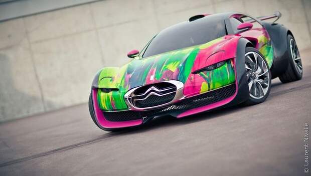 Электрический концепт-кар Citroen Survolt в необычной расцветке (5 фото) Электрический концепт-кар Citroen Survolt в необычной расцветке (5 фото)