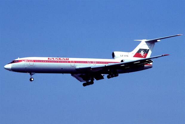 Balkan - Bulgarian Airlines Tupolev Tu-154B; LZ-BTA, September 1980 DRX (5163673005).jpg