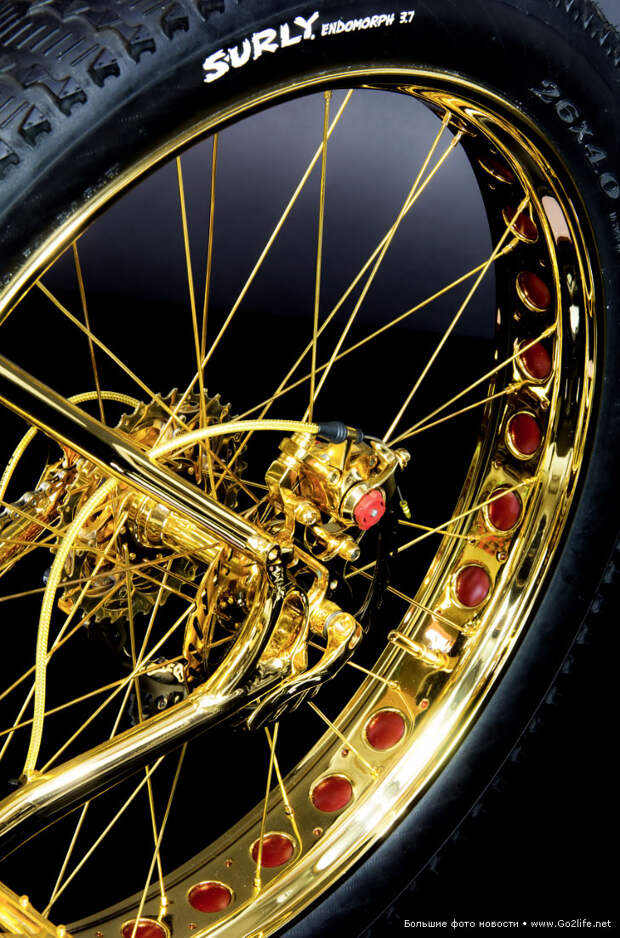 24K Gold extreme mountain bike