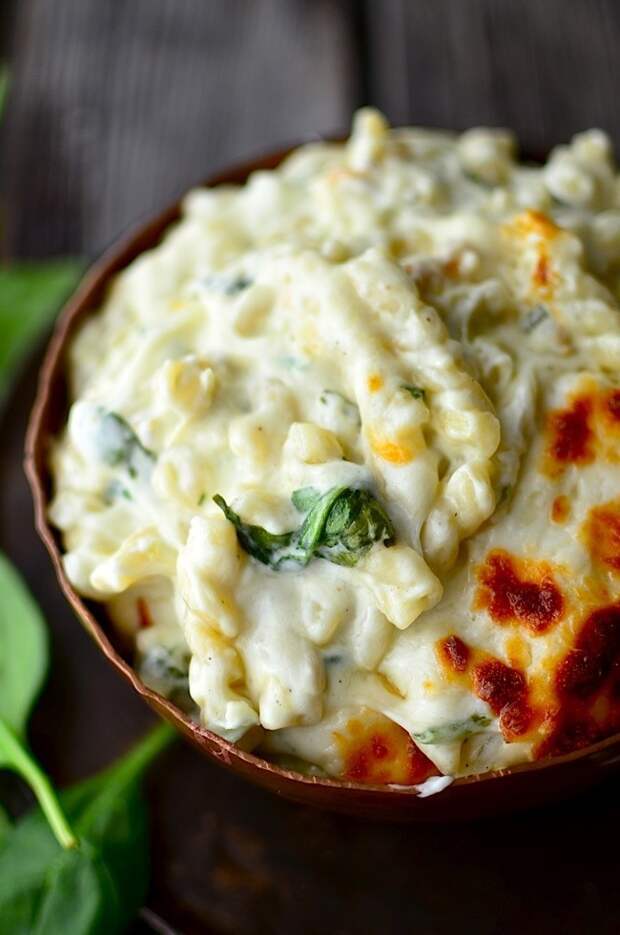 2. Макароны со шпинатом, артишоками и сыром 2. Макароны со шпинатом, артишоками и сыром еда, рецепты, сыр