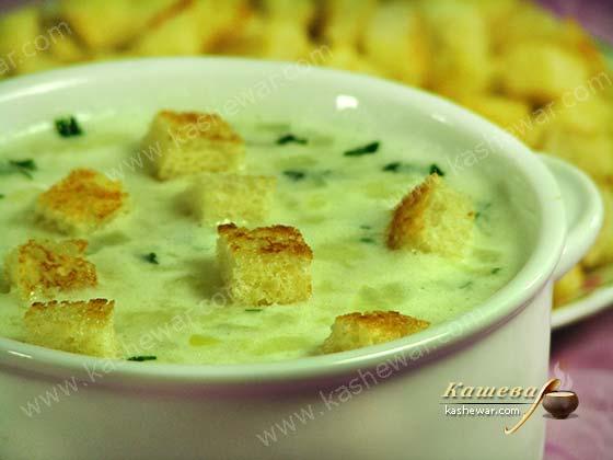Картофельный суп с крутонами Картофельный суп с крутонами – рецепт с фото, французская кухня