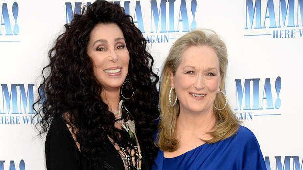 Cher and Meryl Streep'Mamma Mia! Here We Go Again' film premiere, Arrivals, London, UK - 16 Jul 2018