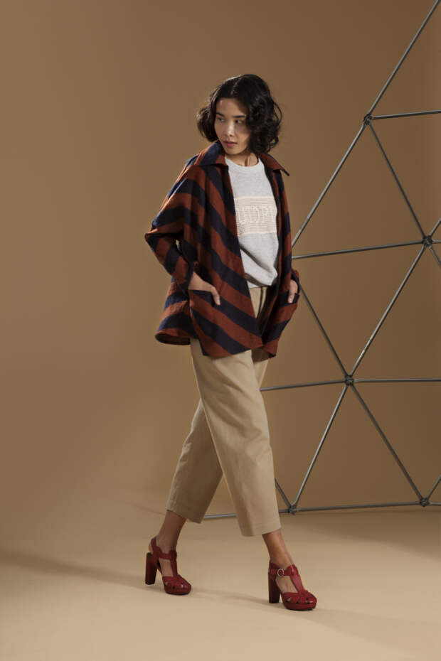 1 CARLEEN REVERSIBLE CHEVRON JACKET $519