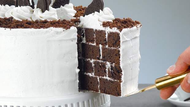 Роскошный шоколадный торт с печеньем: и бесподобный сливочный крем