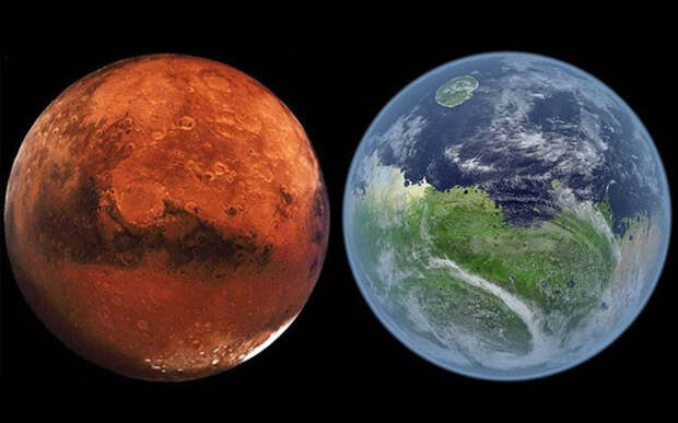 Метан и вода на Марсе наука, россия, факты