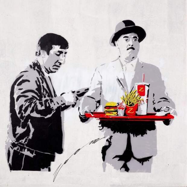 Московский стрит-арт от художника Zoom (15 фото) Московский стрит-арт от художника Zoom (15 фото)