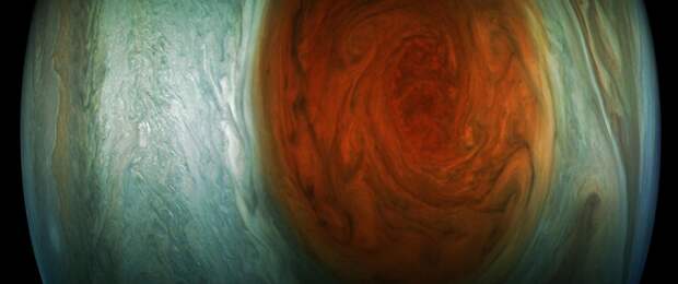 Фотография Великого красного пятна Юпитера, полученная зондом Juno 10 июля этого года Фотография Великого красного пятна Юпитера, полученная зондом Juno 10 июля этого года