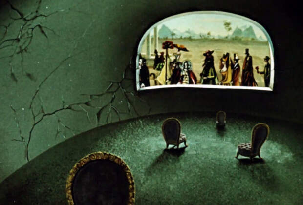 Кадр из мультфильма "Стеклянная гармоника" (1968)