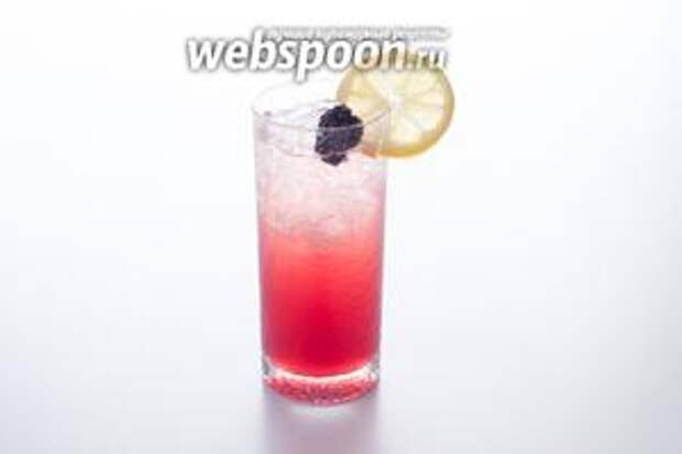 Декорируем Russian Spring Punch кружочком лимона и ежевичкой. Вообще-то, очень красиво и на вкус тоже приятно — какой русский не любит русской весны?! Если разживётесь чёрносмородиновым ликёром и ежевикой — непременно попробуйте! 