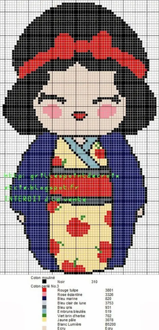 Схемы корейских. Корейские схемы вышивки крестом. Схема вышивки Матрешка. Схема вышивки крестом японские матрешки. Вышивка крестом японские куколки.