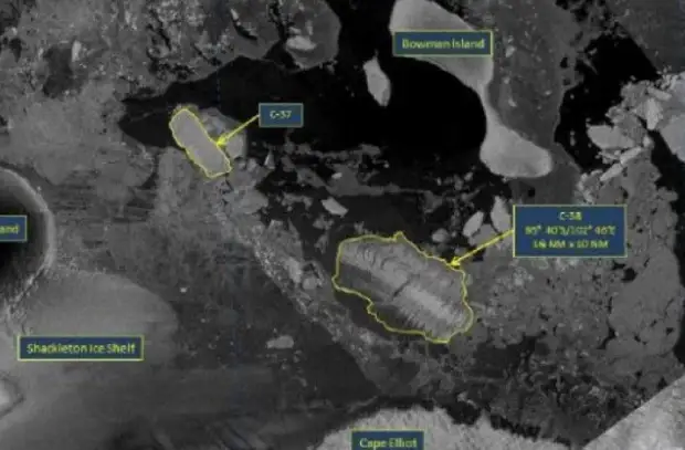 В Антарктиде разрушился ледник площадью 1200 кв. км