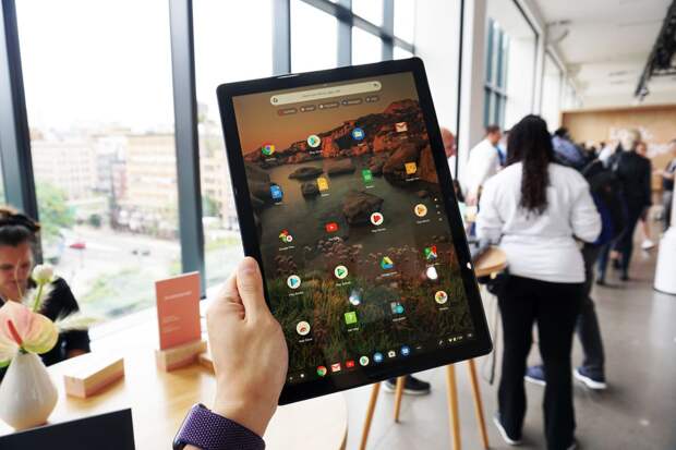 With a 12.3-inch screen, the Slate's a big tablet.