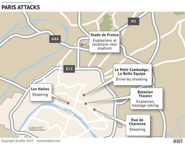 Множественный теракт и захват заложников в Париже — хронология событий