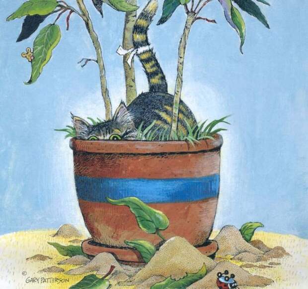 Коты-котики,теплые животики... Художник Гэри Паттерсон (Gary Patterson) (114 картинок)