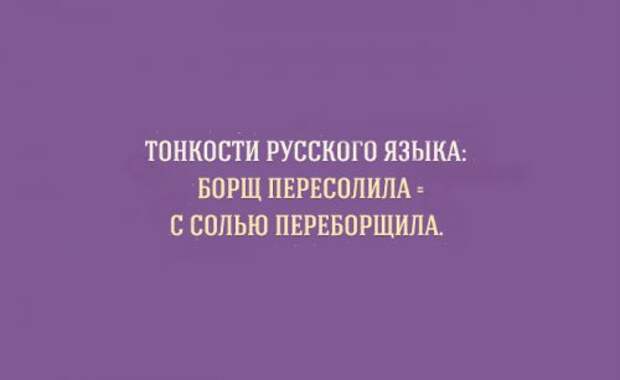 Прикольные картинки об особенностях русского языка (15 шт)