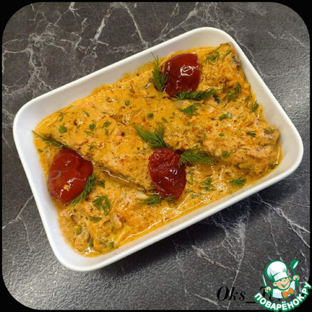 Белая рыба в ароматном соусе