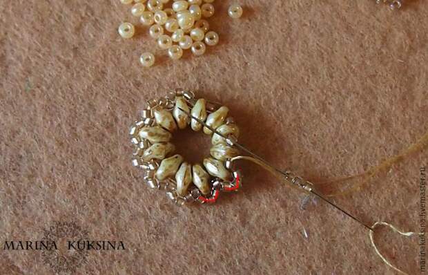 серьги из супердуо серьги из супердуо