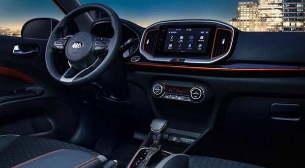 Kia рассекретила интерьер нового кросовера KX1