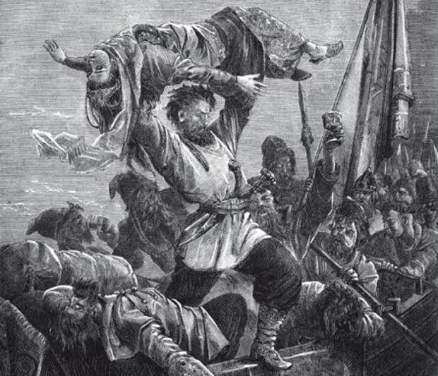 И за борт её бросает...