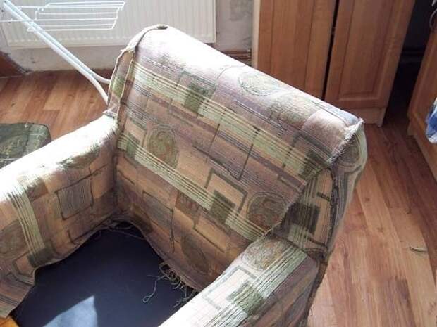 Как обновить старое кресло. Меняем обивку сами (16) (600x450, 134Kb)