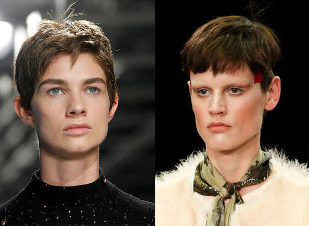 Стрижки в мужском стиле (Christopher Kane и Givenchy)