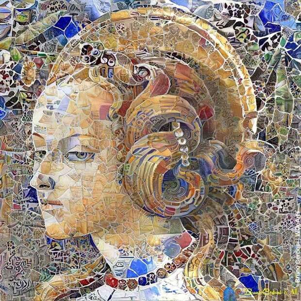 Цифровые мозаики от Бруно Чербони.