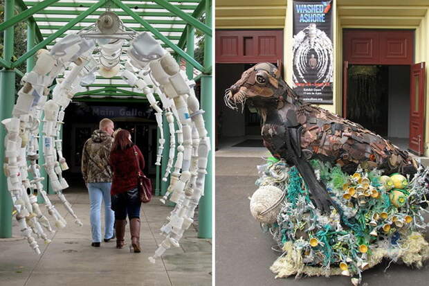 Скульптуры из мусора: красота и грусть