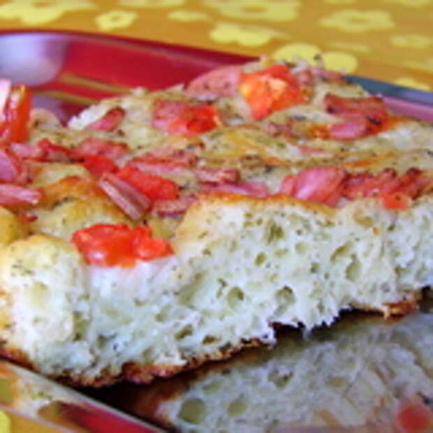 Сырный пирог  с зеленью (типа Пиццы)