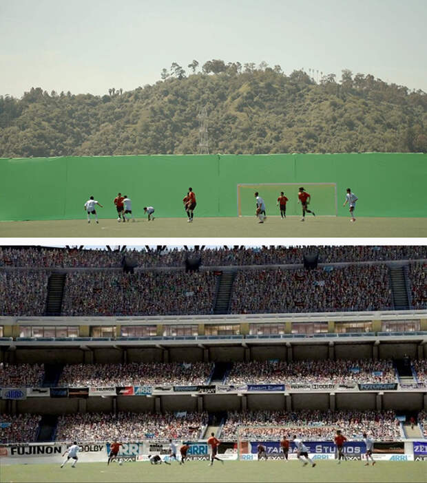 Визуальные эффекты в кино: до и после (фото)