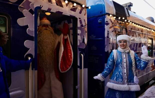 Поезд Деда мороза прибыл в Петербург 6 января 2025