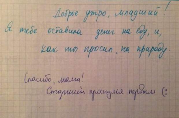 Смешные записки от родителей (16 фото)