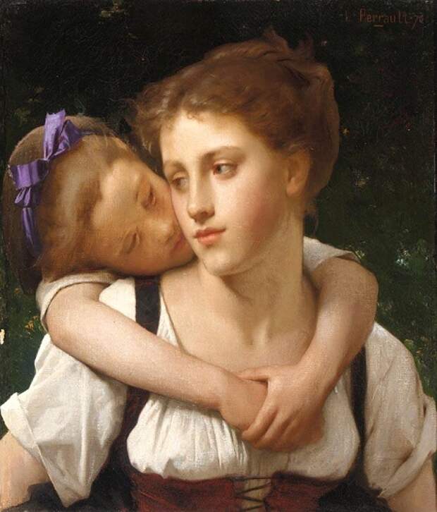 Материнство (Maternite). (1870). Автор: Leon Bazile Perrault. Материнство (Maternite). (1870). Автор: Leon Bazile Perrault.